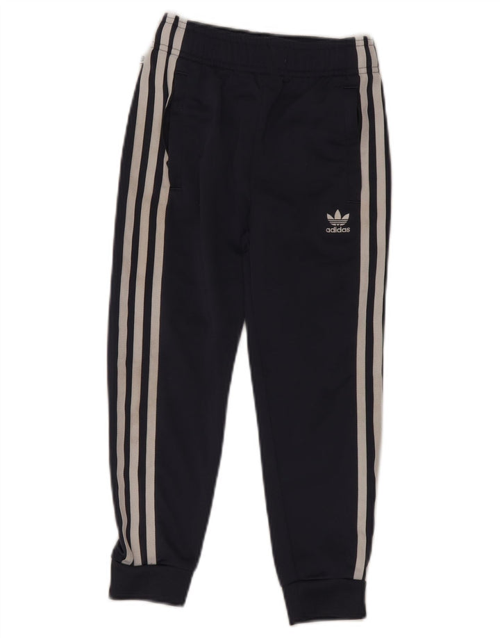 Calças de treino ADIDAS Meninos Joggers 6-7 Anos Azul Marinho Poliéster