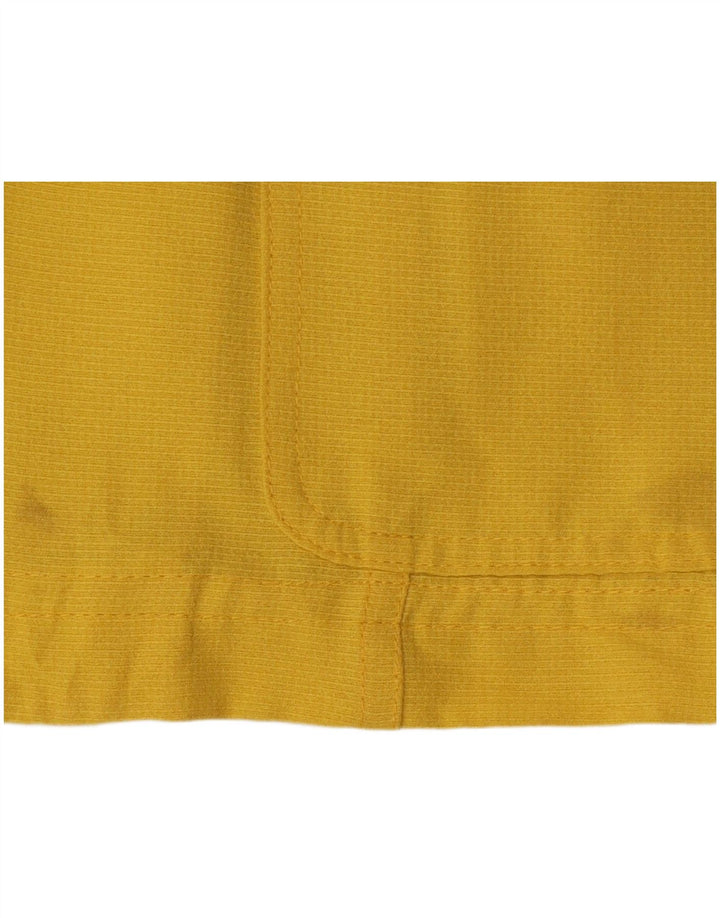 Jaqueta blazer feminina VINTAGE de manga curta com 5 botões IT 44 amarelo médio