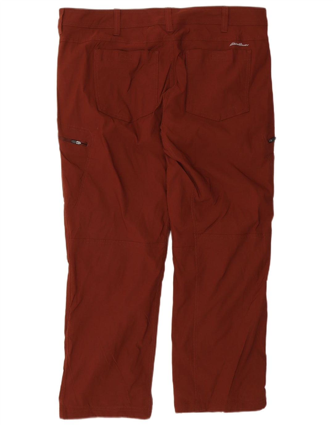 Calça cargo reta masculina Eddie Bauer W40 L30 marrom nylon