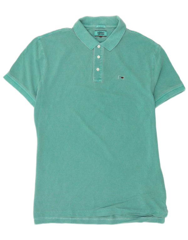 Camisa polo masculina Tommy Hilfiger Regular Fit grande algodão verde