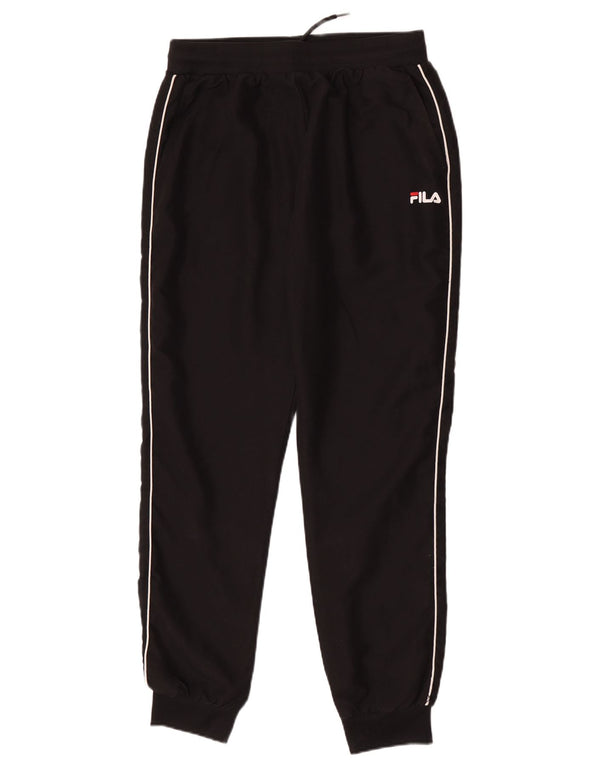 Calça de treino masculina Fila joggers poliéster preto médio