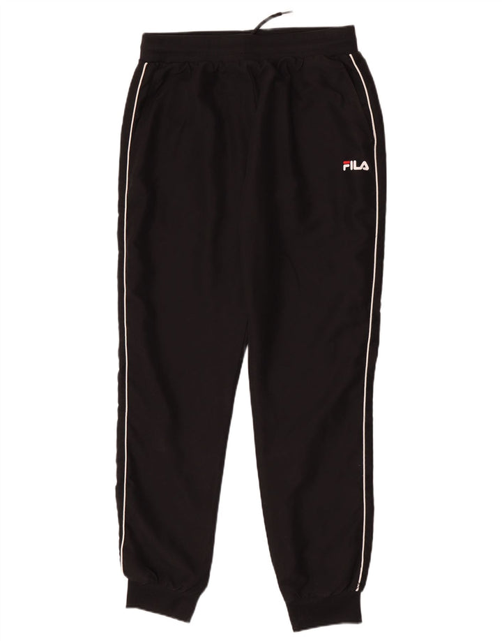 Calça de treino masculina Fila joggers poliéster preto médio