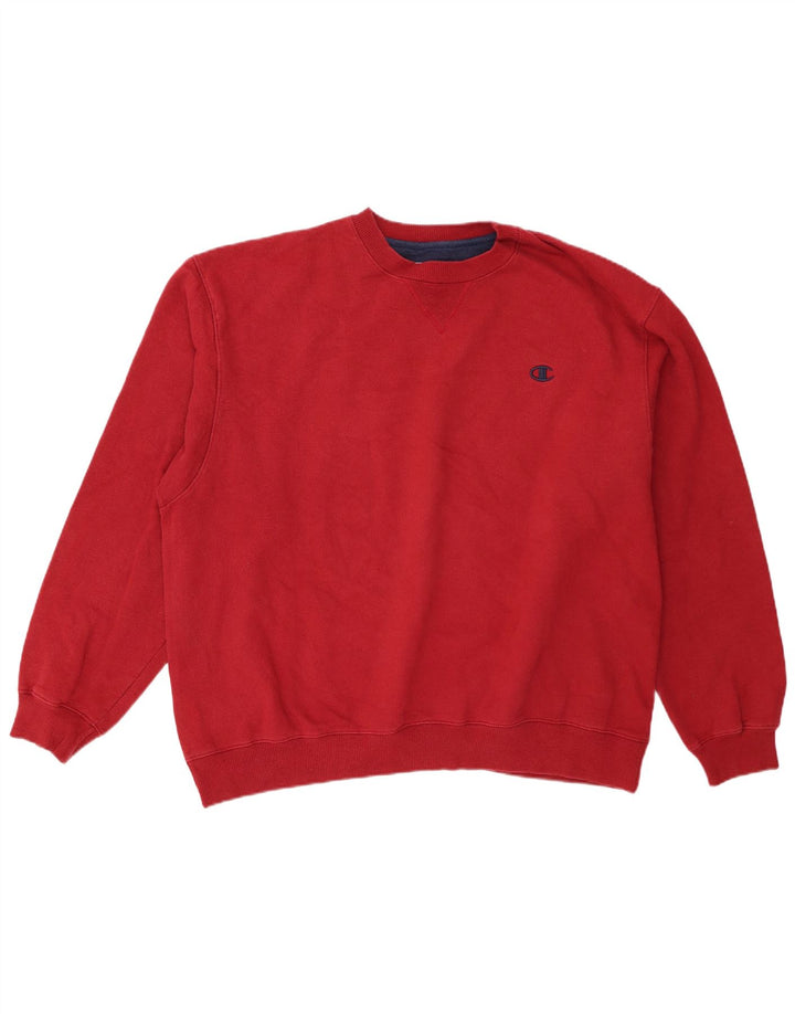 Campeão Mens Moletom Jumper XL Algodão Borgonha