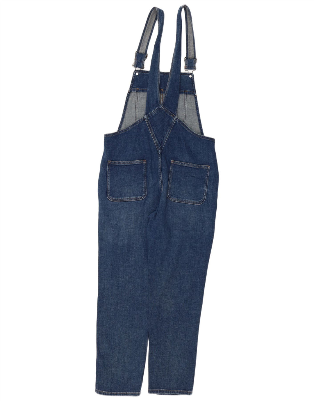 FAT FACE Lewes Dungarees Jeans Feminino UK 12 Médio W34 L27 Algodão Azul