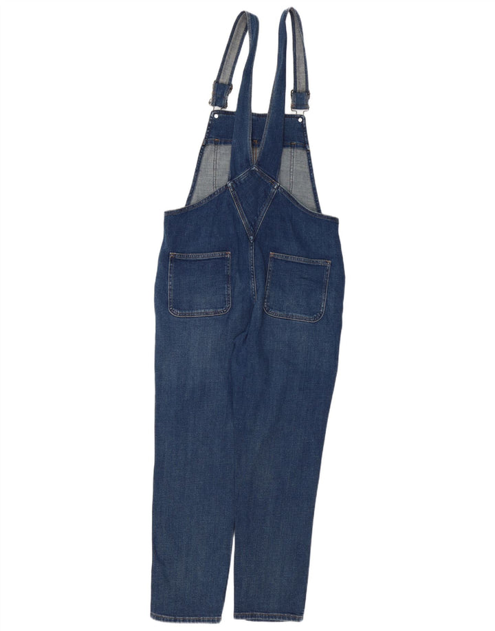 FAT FACE Lewes Dungarees Jeans Feminino UK 12 Médio W34 L27 Algodão Azul