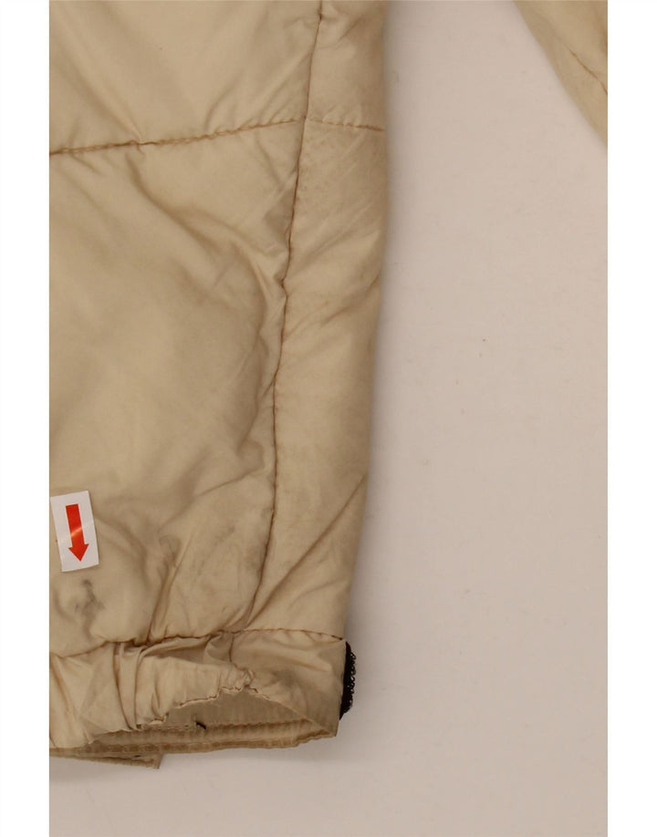 Jaqueta acolchoada masculina ZARA UK 36 pequena bege nylon