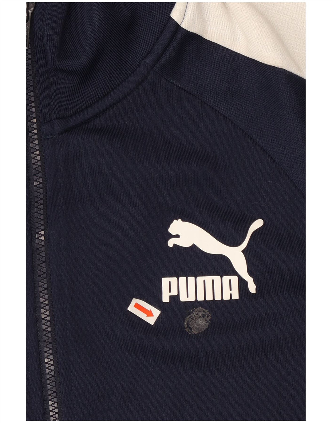 PUMA Mens Tracksuit Top Jacket Grande Azul Marinho Colourblock Poliéster