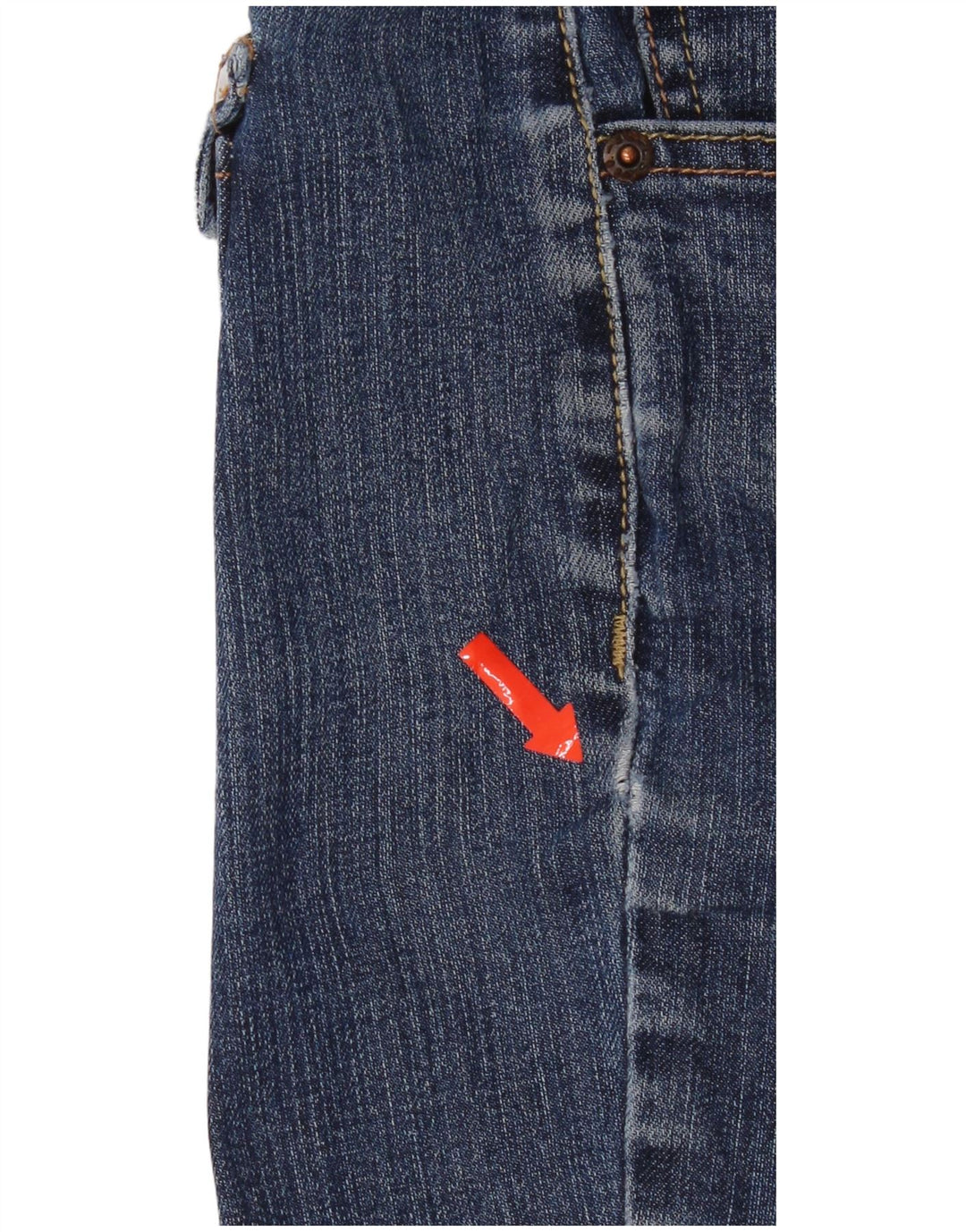 Calça jeans feminina Levi's 524 Super Low Skinny W36 L31 Azul
