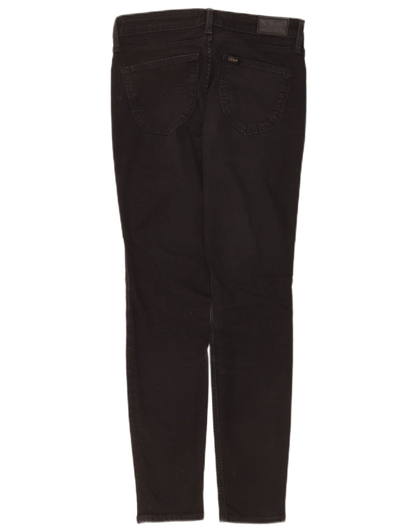 Lee Womens Scarlett Skinny Jeans W29 L31 Algodão Preto