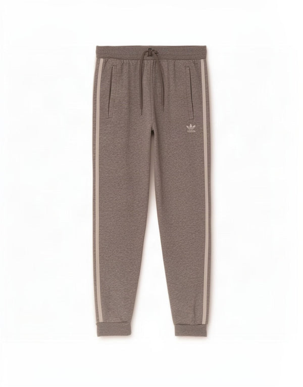 Calça de treino masculina Adidas Joggers cinza médio algodão