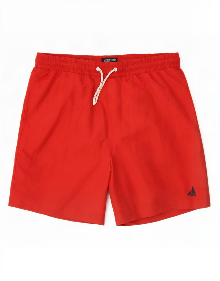 Shorts de natação masculino M&Co poliéster vermelho médio