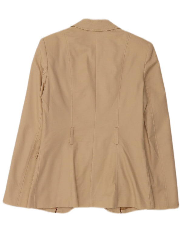 Jaqueta blazer feminina Zara com 2 botões Reino Unido 10 pequena bege