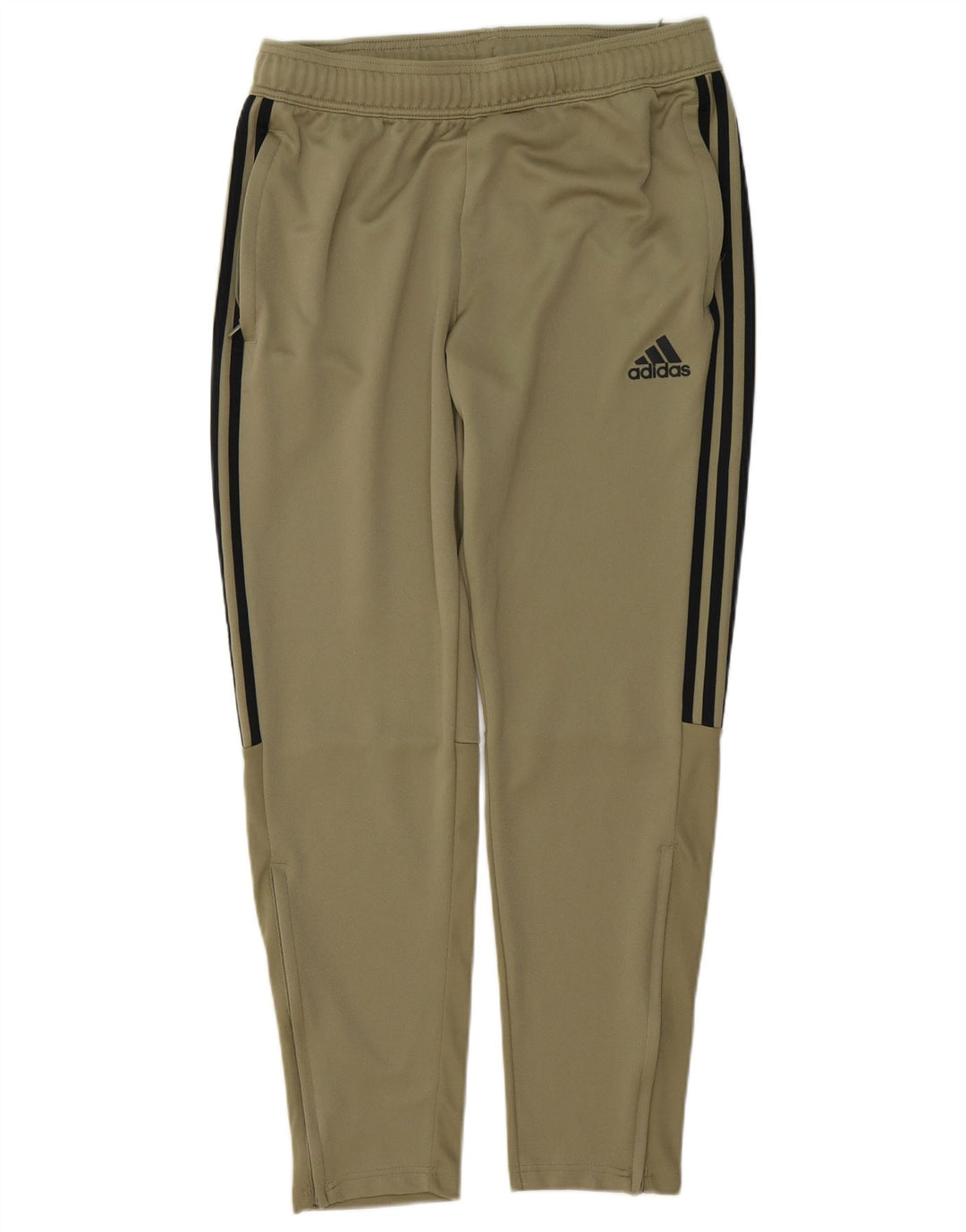 Calça de treino masculina ADIDAS Aeroready grande poliéster cáqui