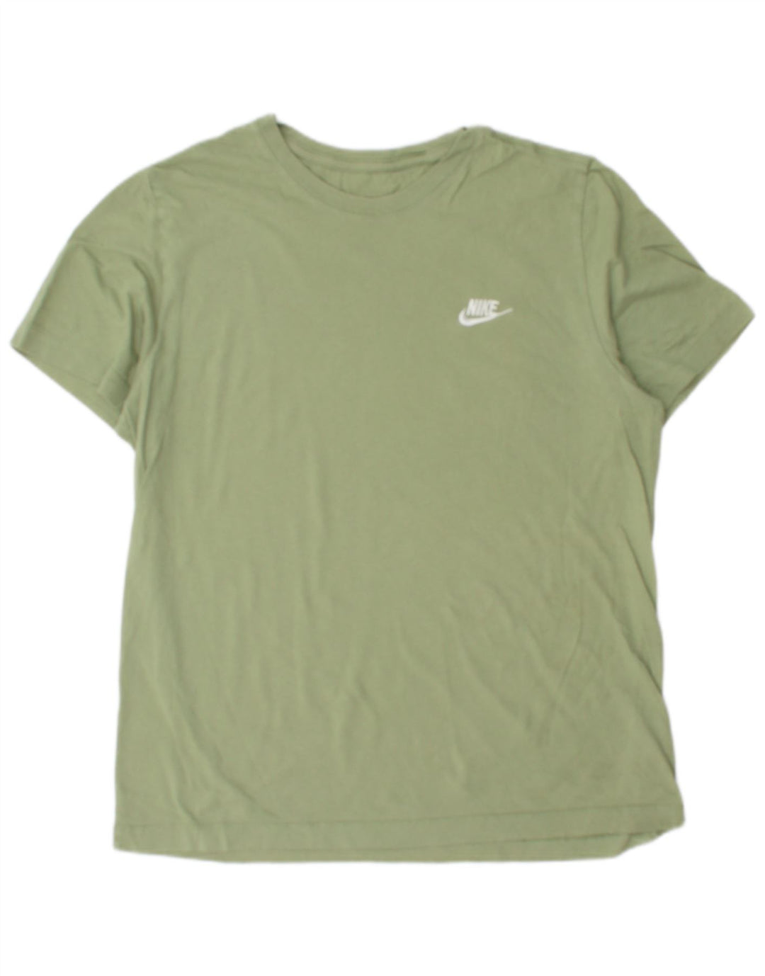 Nike Mens Camiseta Top Grande Algodão Verde
