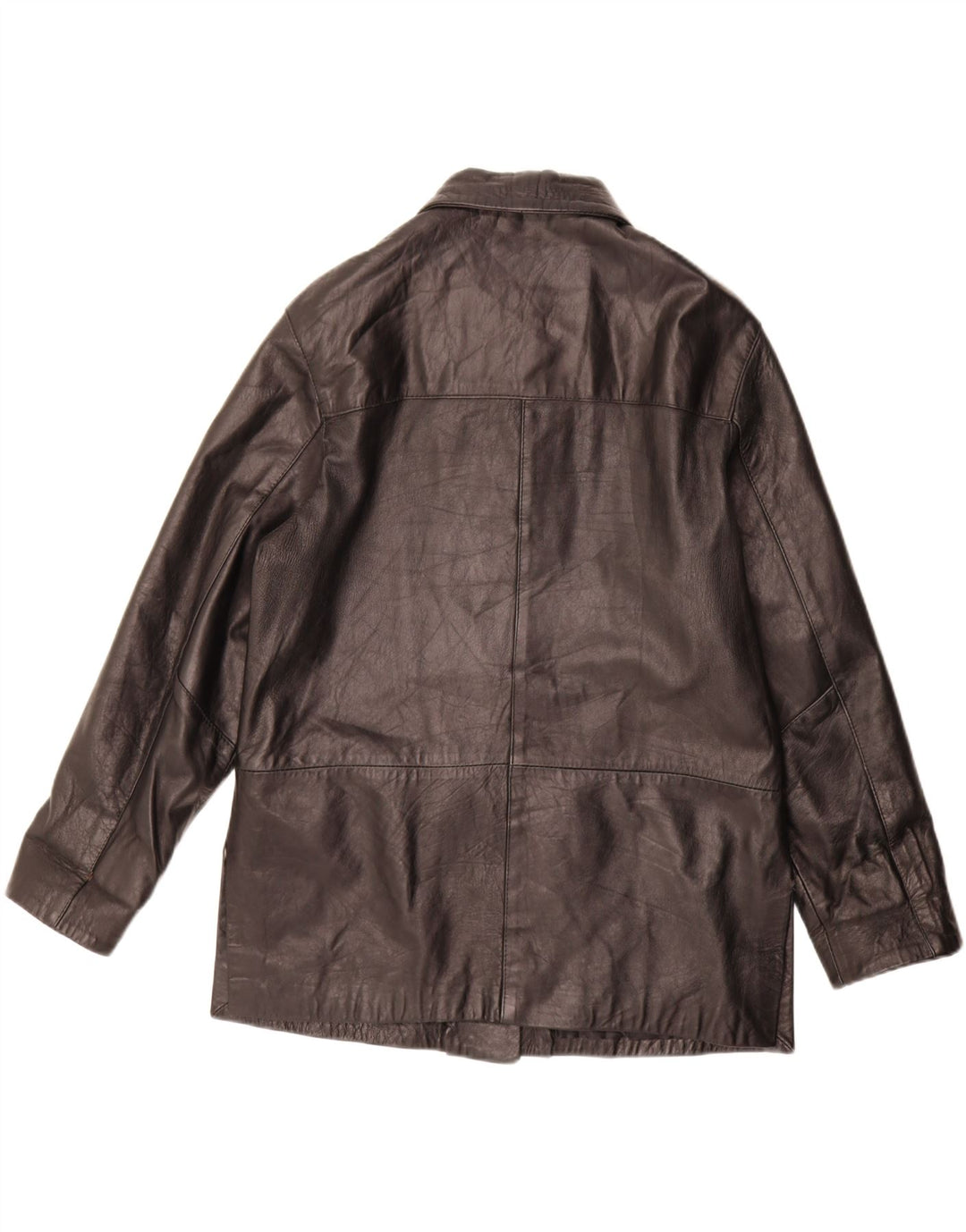 Jaqueta de couro feminina Max Grippo EU 44 XL couro preto