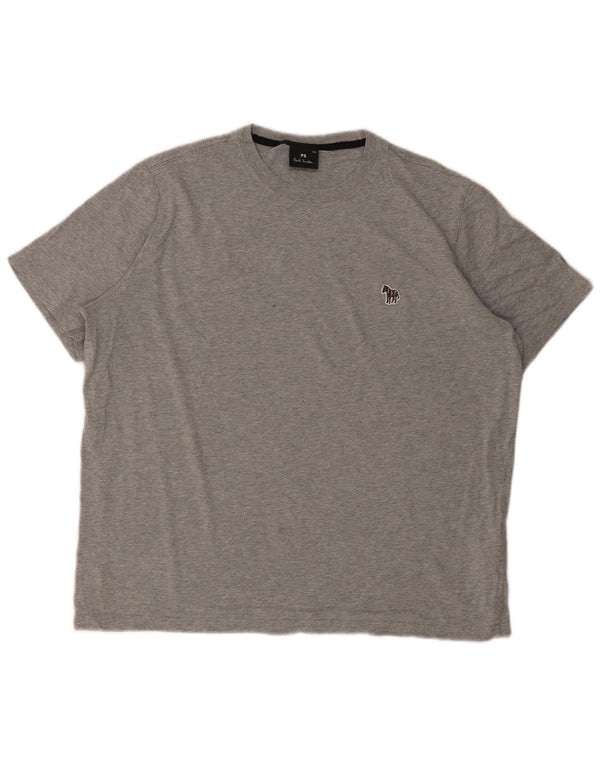 Camiseta masculina PAUL SMITH Top 2XL algodão cinza