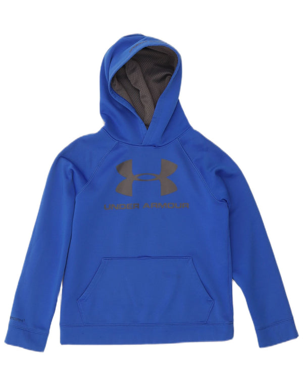 Suéter gráfico com capuz Under Armour Boys 9-10 anos azul médio