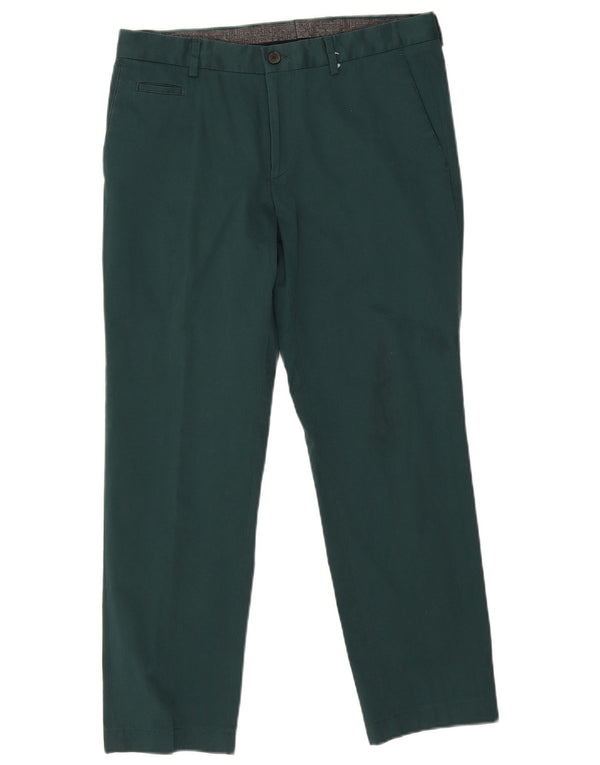 Calça Chino Masculina Hugo Boss UK 46 Pequena W32 L26 Algodão Verde