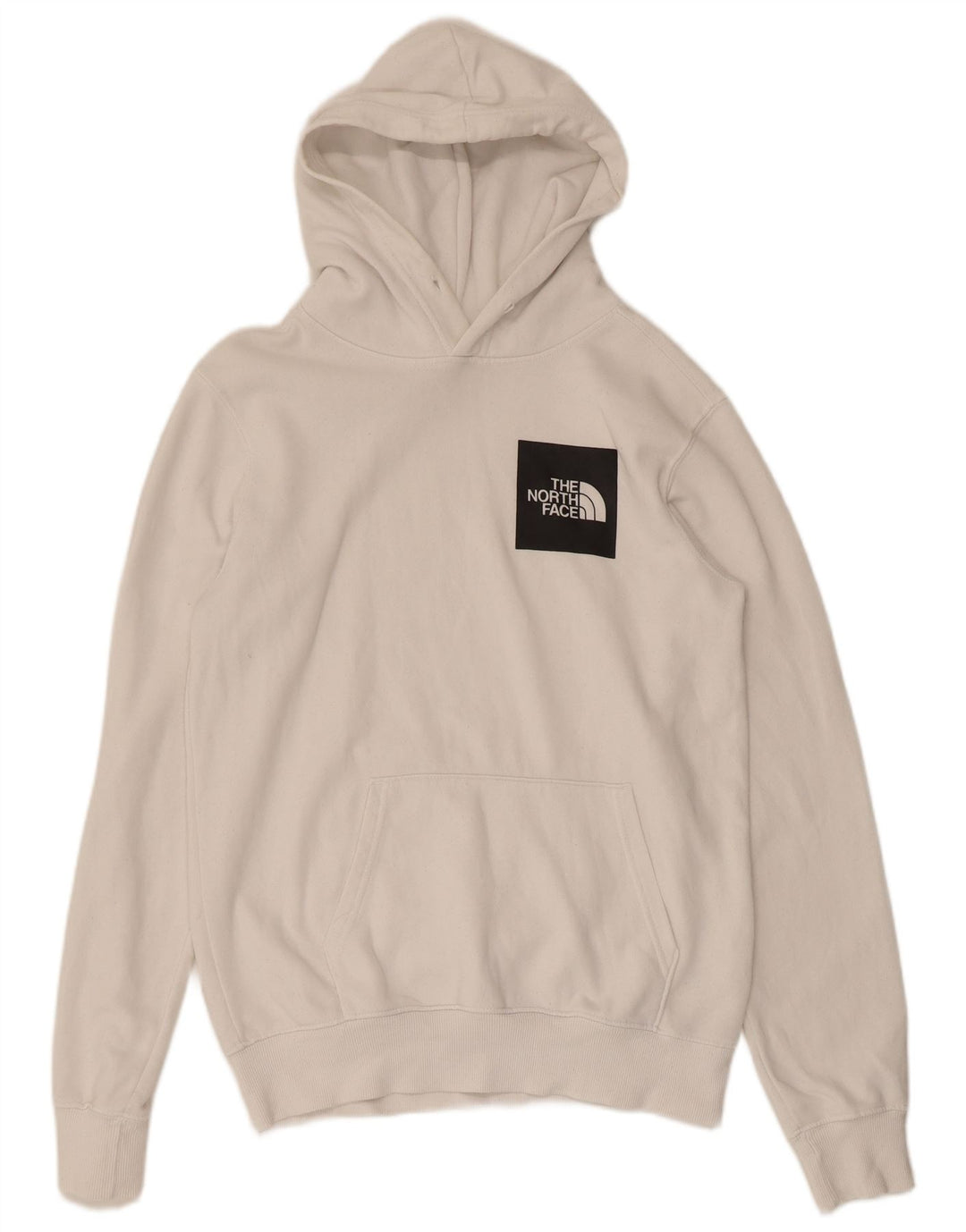 THE NORTH FACE Mens moletom com capuz XS algodão branco