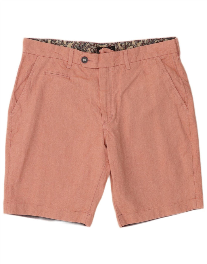 Shorts Chino masculino Ted Baker W34 grande algodão rosa