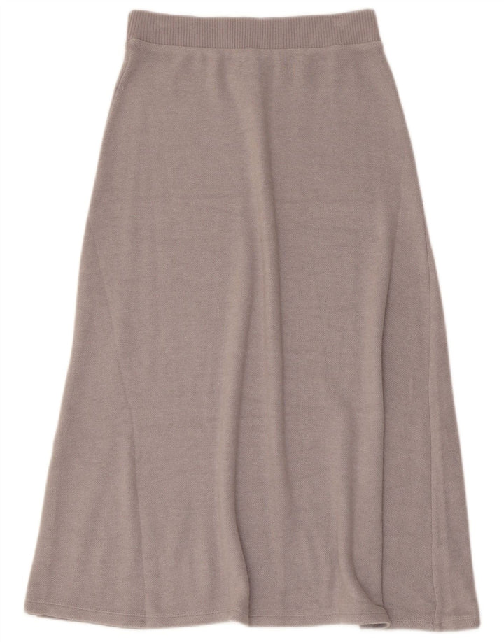 Zara Saia feminina de malha larga pequena W26 viscose cinza
