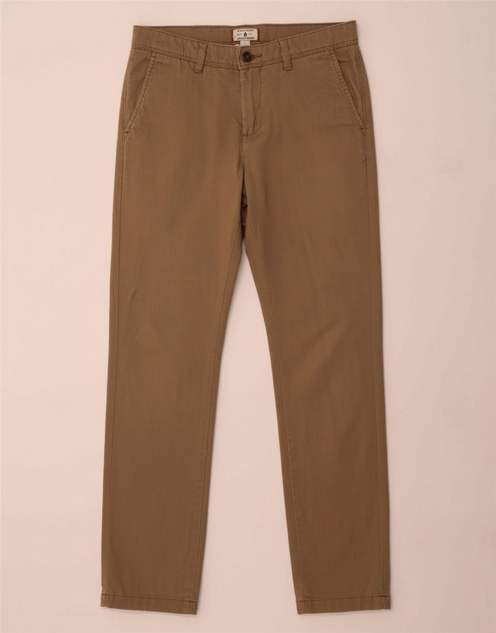 Calça Chino Masculina JACK & JONES W28 L32 Algodão Marrom
