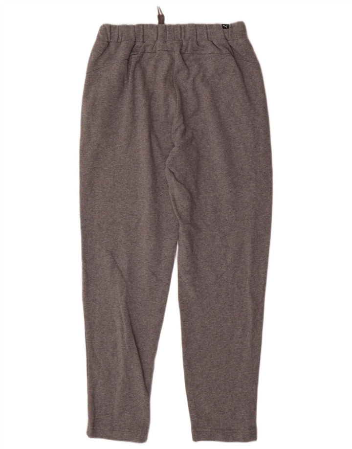 Calça de treino masculina PUMA Graphic cinza médio algodão manchado