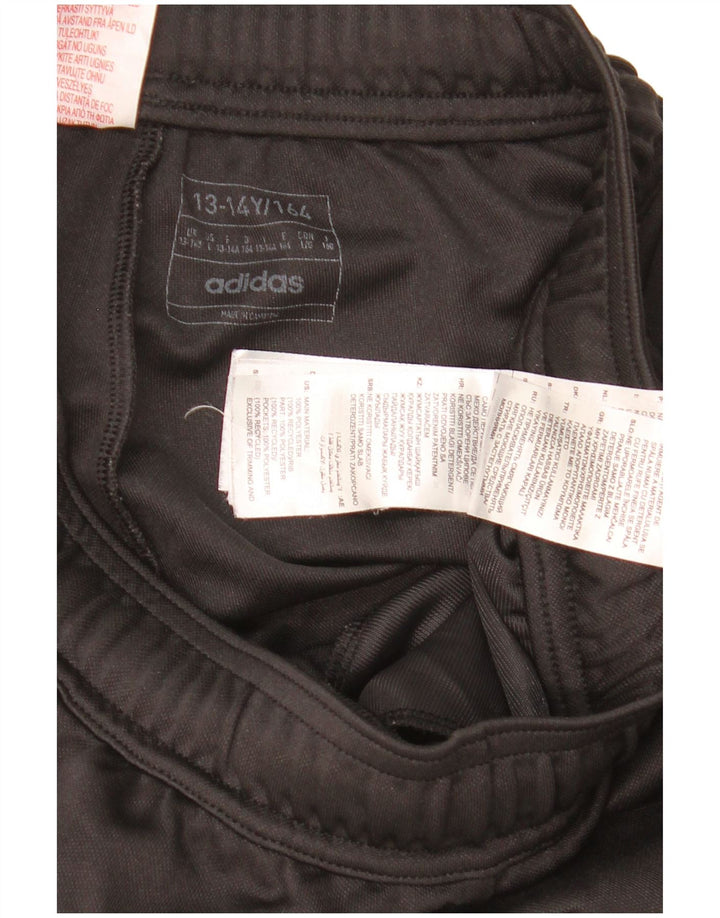 Calças de treino Adidas meninos 13-14 anos preto poliéster