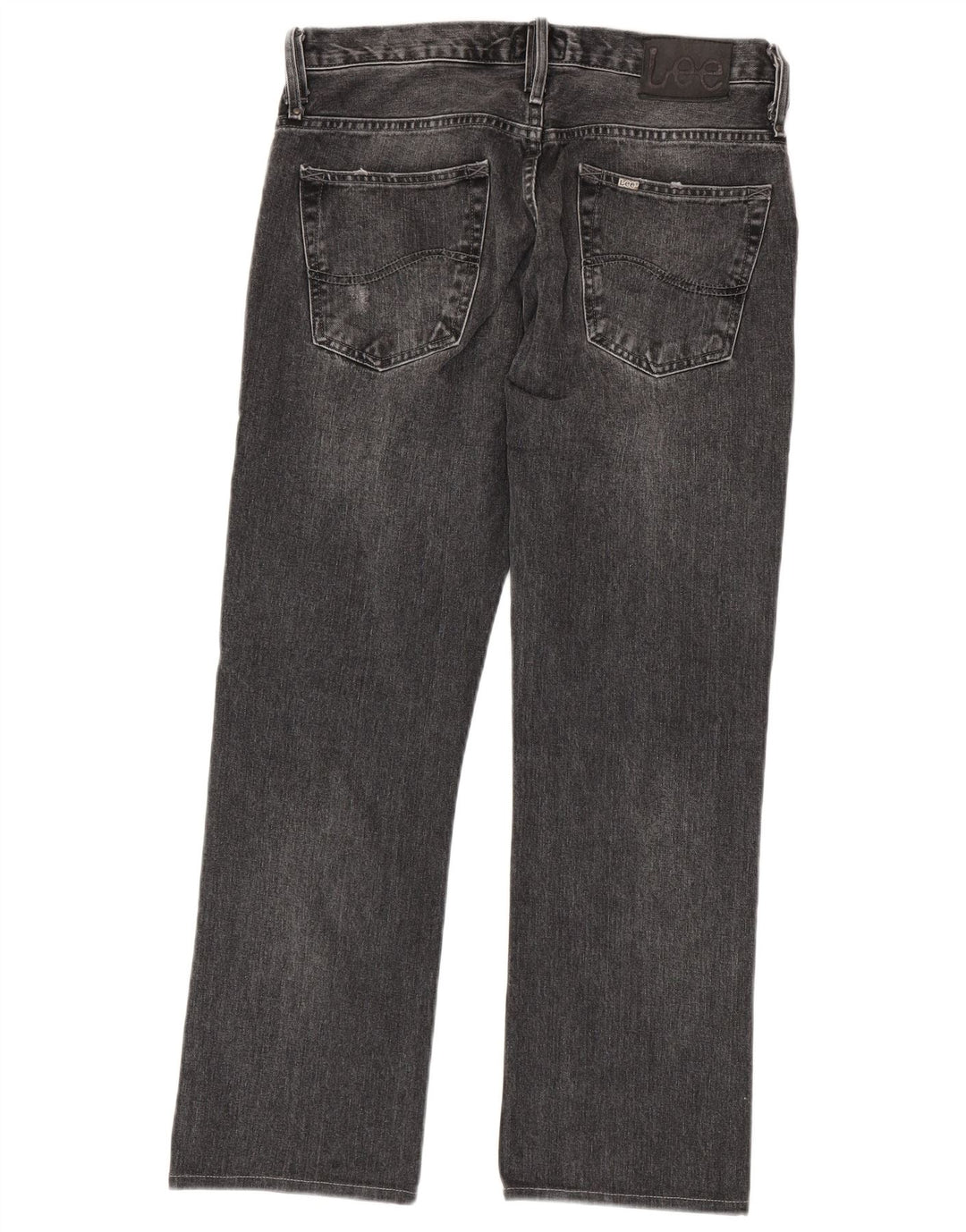 LEE Masculino Knox Distressed Straight Jeans W32 L29 Algodão Cinza
