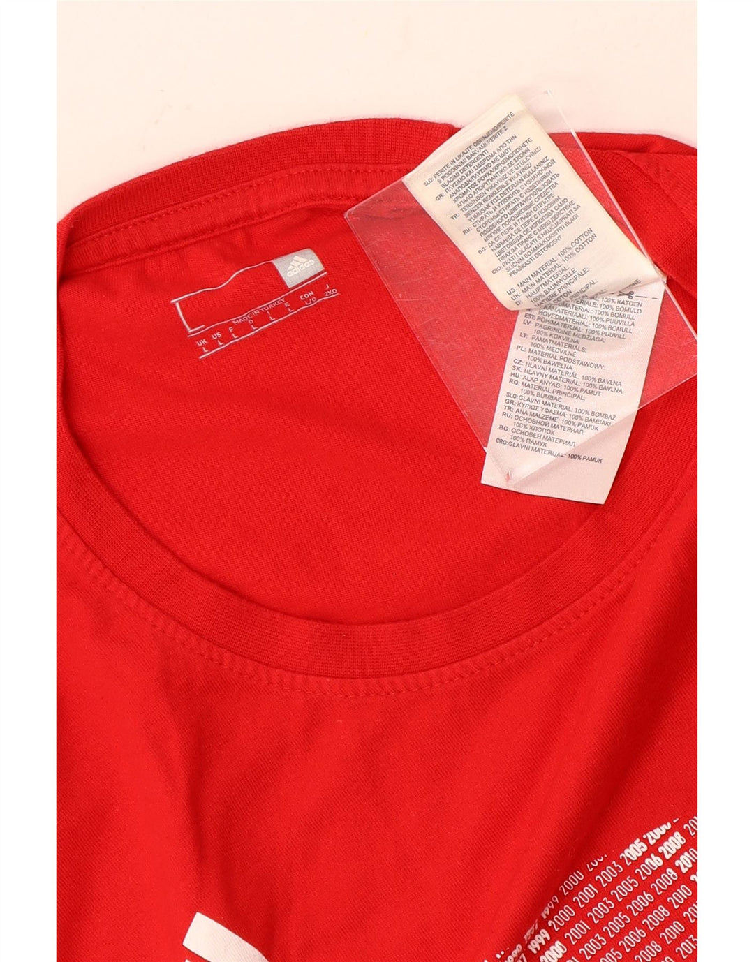 Camiseta Adidas Masculina Graphic Top Grande Vermelho
