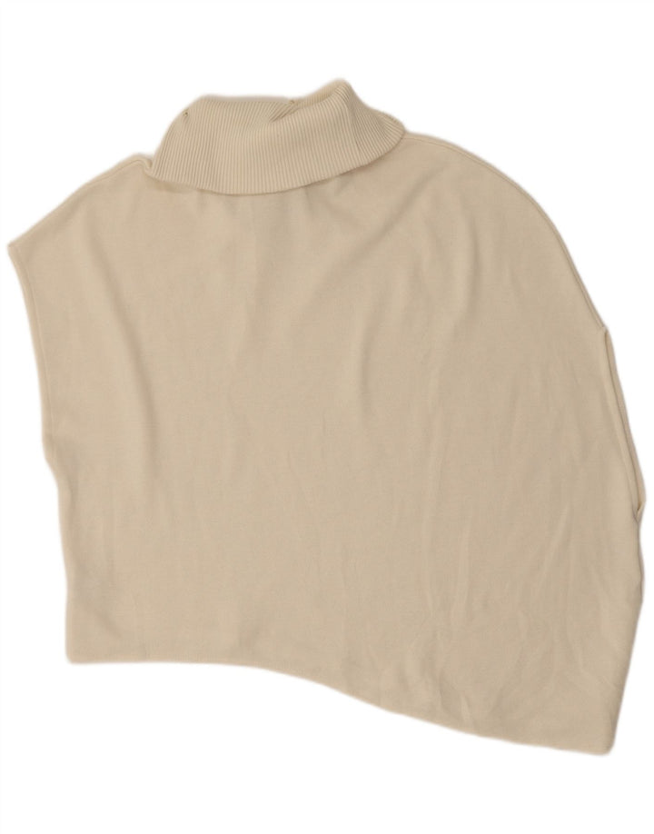 Regata feminina assimétrica oversized Zara UK 16 grande off white