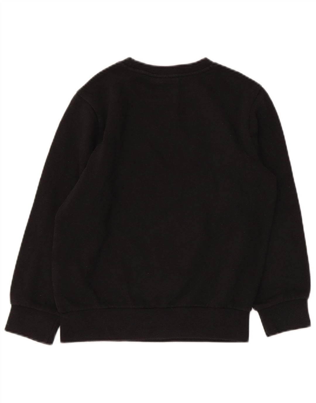 CHAMPION Boys Graphic Sweatshirt Jumper 7-8 Years Small  Black Cotton