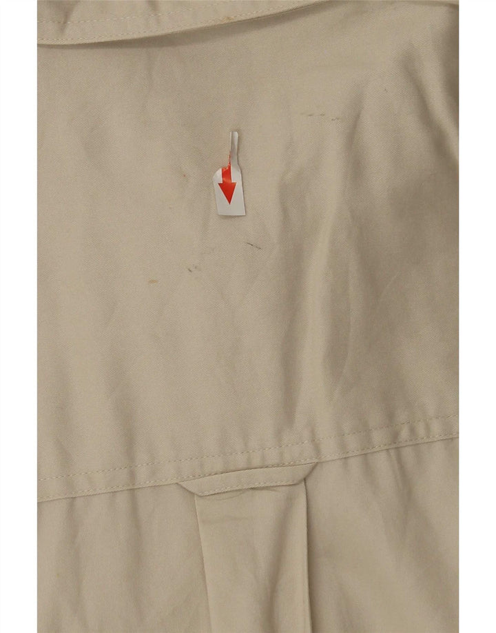 Camisa masculina Chaps Easy Care grande algodão bege