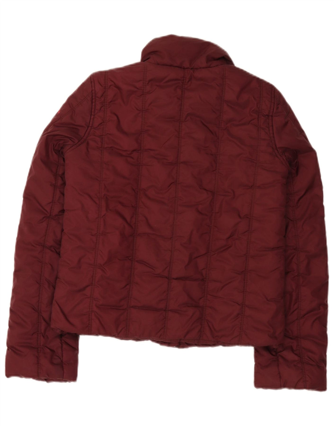 Jaqueta acolchoada feminina Guess UK 10 pequena Borgonha Nylon