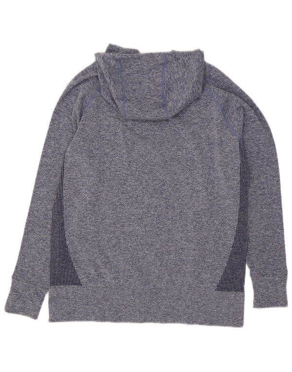 Mountain Warehouse moletom com capuz feminino Reino Unido 16 grande azul marinho manchado
