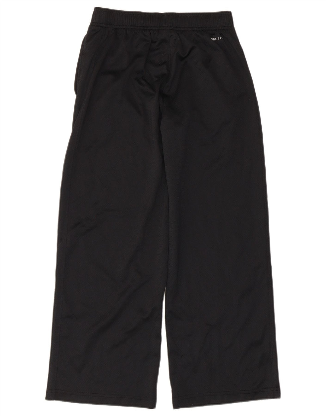 Calça de treino feminina Nike Capri com perna larga UK 12 poliéster preto médio