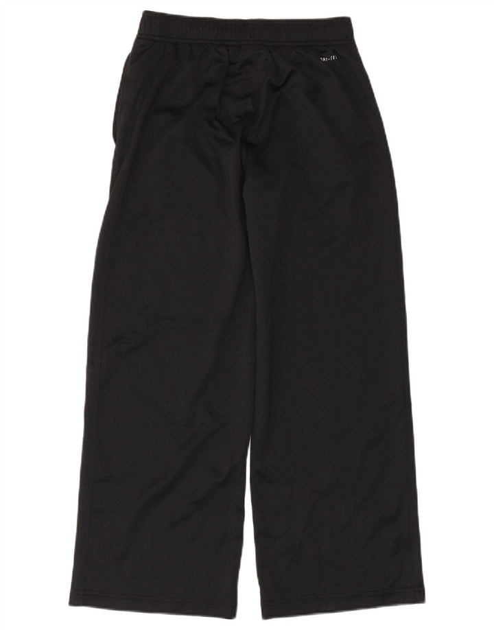 Calça de treino feminina Nike Capri com perna larga UK 12 poliéster preto médio