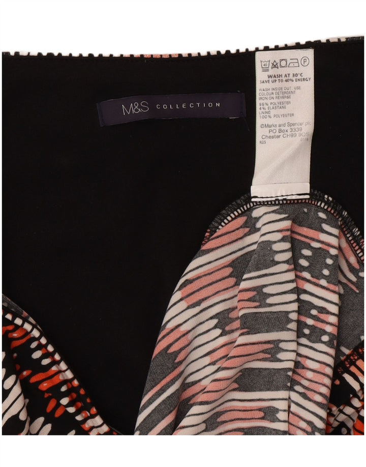 Vestido feminino Marks & Spencer UK 16 grande multicolorido geométrico