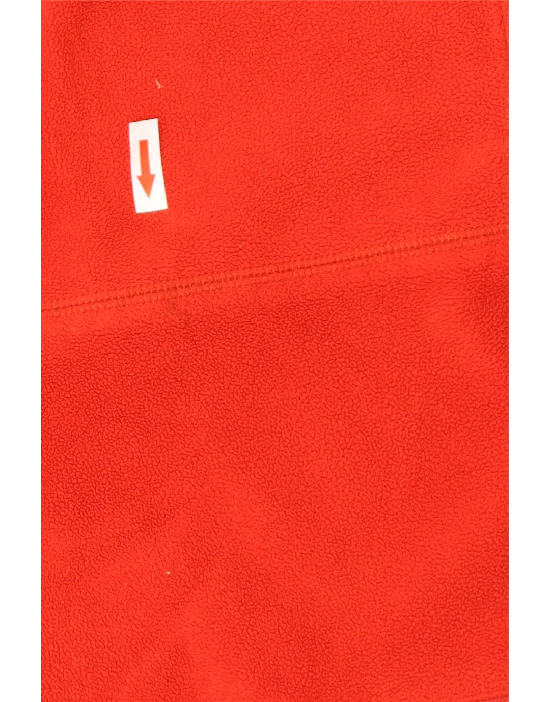 Asics Womens Zip Neck Fleece Jumper Médio Vermelho Poliéster