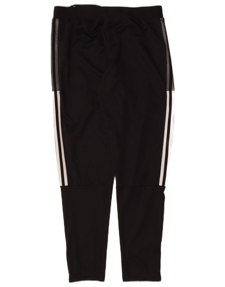 Adidas Mens Treino Calças Médio Preto Poliéster Esportes