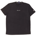 Camiseta gráfica masculina Champion de algodão preto médio