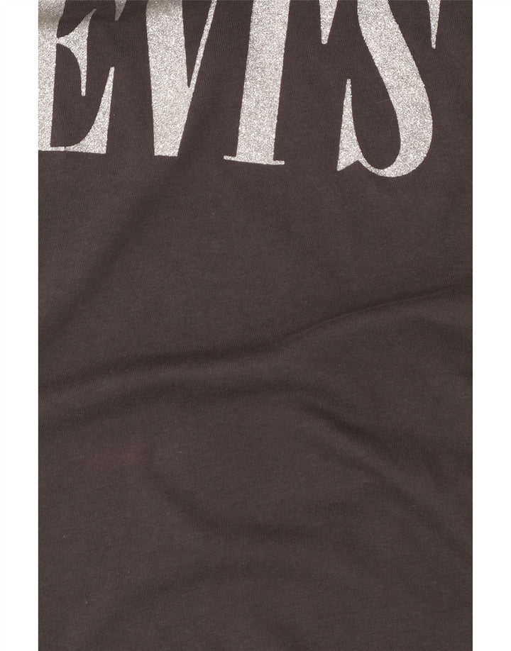 Camiseta feminina gráfica Levi's UK 6 XS cinza