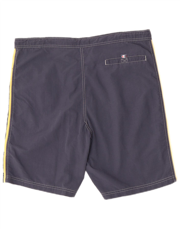 Shorts de natação masculino Champion grande azul marinho Colourblock poliamida