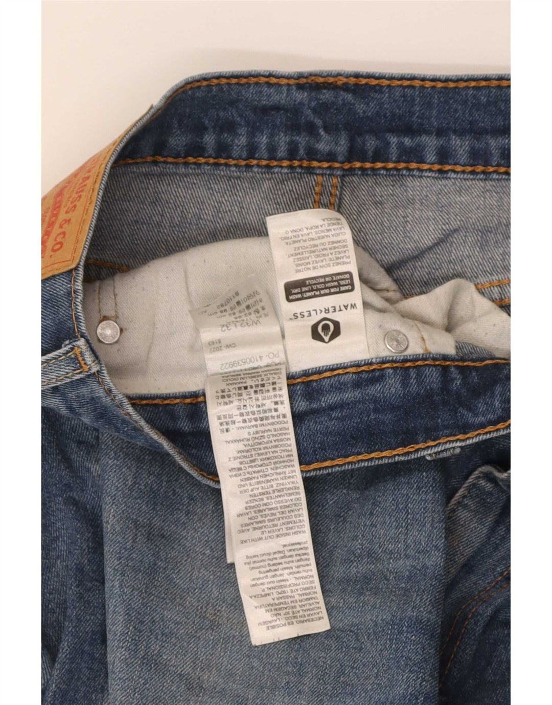 Levi's Masculino 511 Slim Jeans W32 L32 Azul Algodão