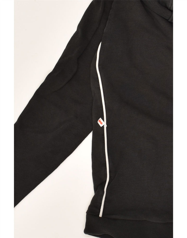 LYLE & SCOTT Boys Hoodie Jumper 12-13 Years Black Cotton | Vintage Lyle & Scott | Thrift | Second-Hand Lyle & Scott | Used Clothing | Messina Hembry 