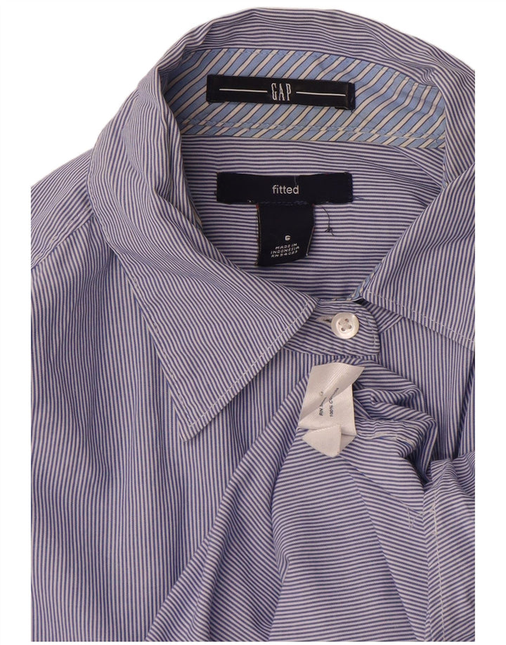 Camisa feminina Gap EUA 6 listrada roxa média