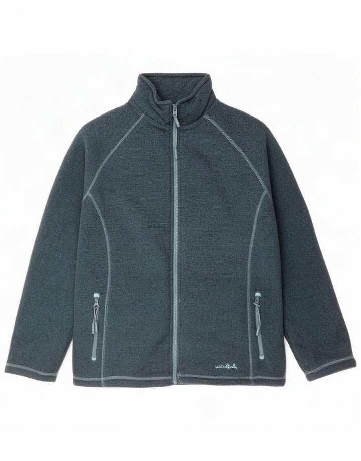 Weird Fish Womens Tracksuit Top Jacket UK 14 Grande Poliéster Azul