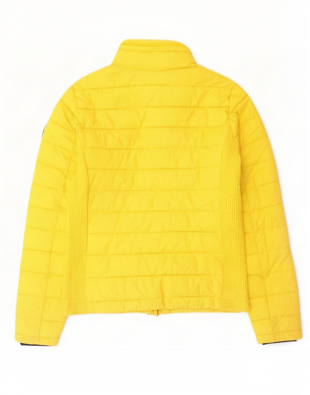 Jaqueta acolchoada feminina Superdry UK 12 poliéster amarelo médio