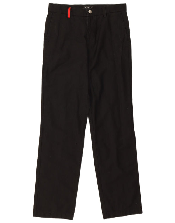 Belfe Mens Calças UK 30 W30 L31 Algodão Preto