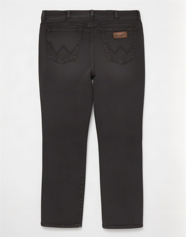 Wrangler Masculino Texas Straight Jeans W44 L32 Algodão Preto
